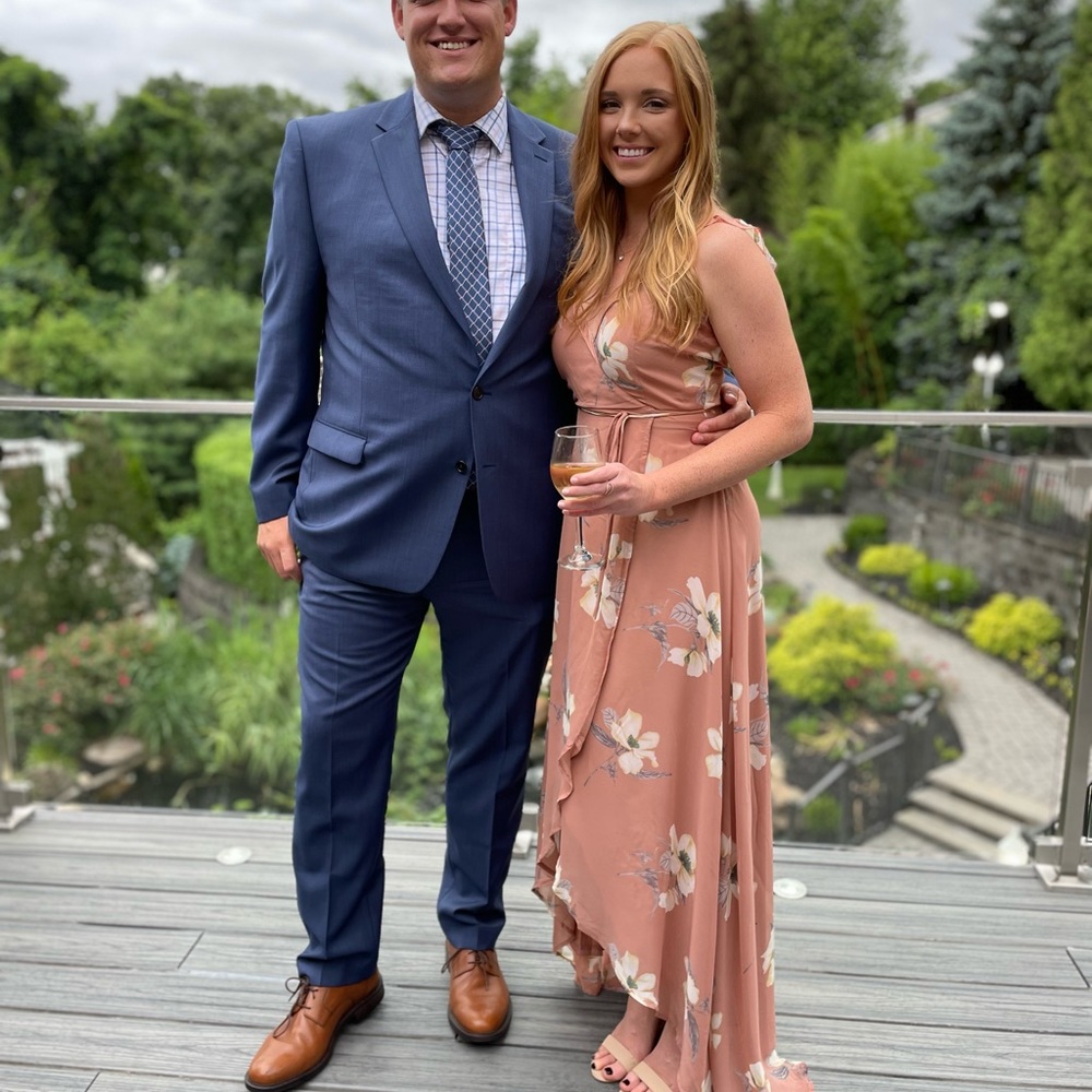 lulus floral wrap dress